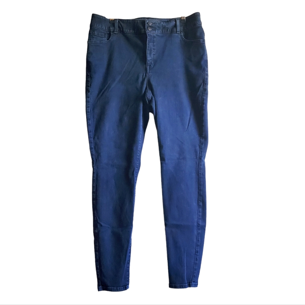 Lane Bryant Women's Denim Jeans Skinny High-Rise Blue Jeans Size 20 XL Stretch